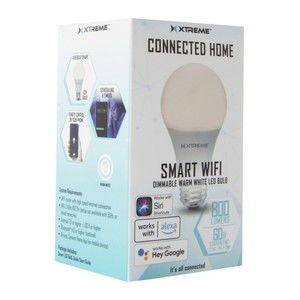 Xtreme Connected Home Smart Wi-Fi Dimmable LED Light Bulb - White Warm
